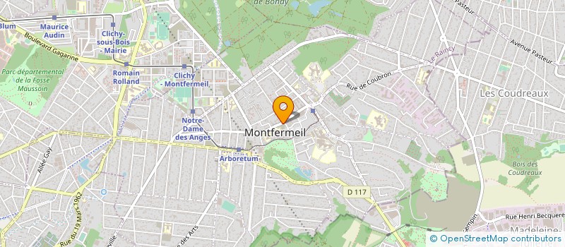 localisation de l'entreprise CREA'MODE  MONTFERMEIL