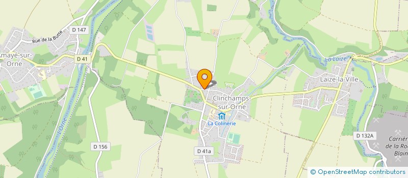 localisation de l'entreprise CREA'MURSOLS  LAIZE-CLINCHAMPS