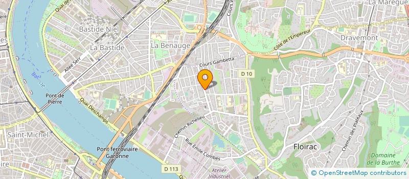 localisation de l'entreprise CREA MUSIQUE  FLOIRAC