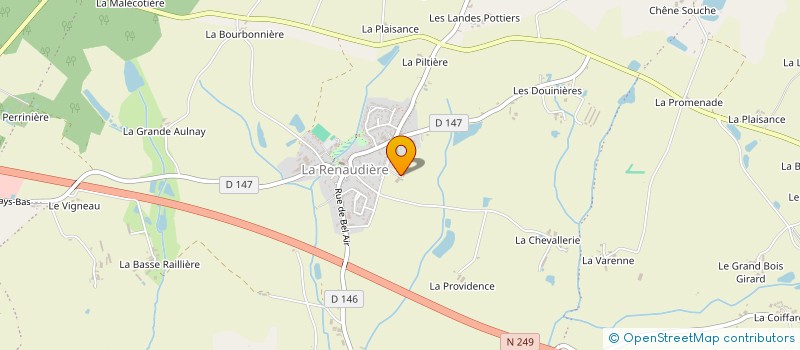 localisation de l'entreprise CREA N DECO à SEVREMOINE