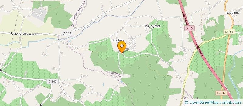 localisation de l'entreprise CREA NATURE 17  MIRAMBEAU