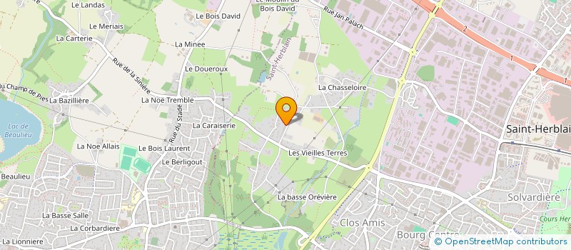 localisation de l'entreprise CREA NATUREL à ST-HERBLAIN