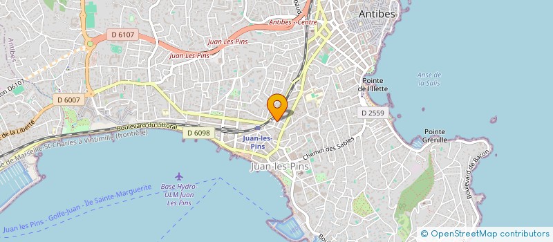 localisation de l'entreprise CREA'NET à ANTIBES