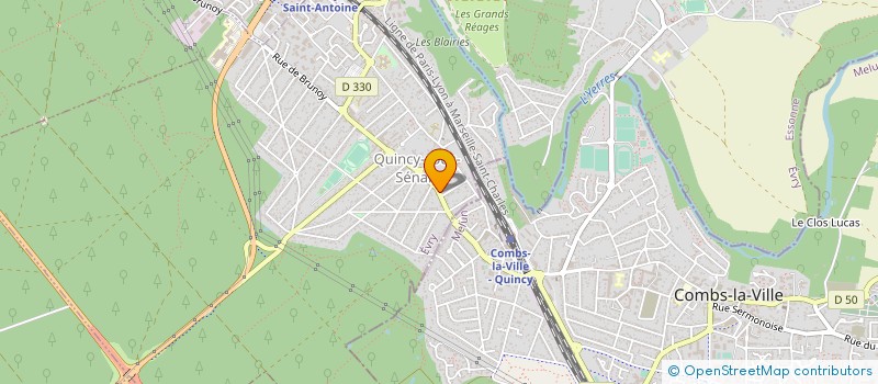 localisation de l'entreprise CREA NEUF  QUINCY-SOUS-SENART