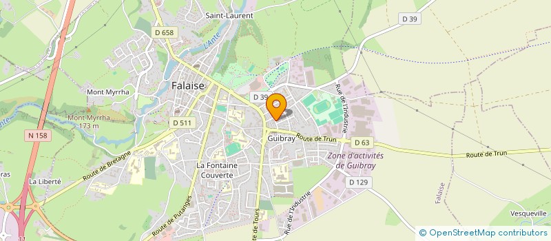 localisation de l'entreprise CREA'NUANCE à FALAISE