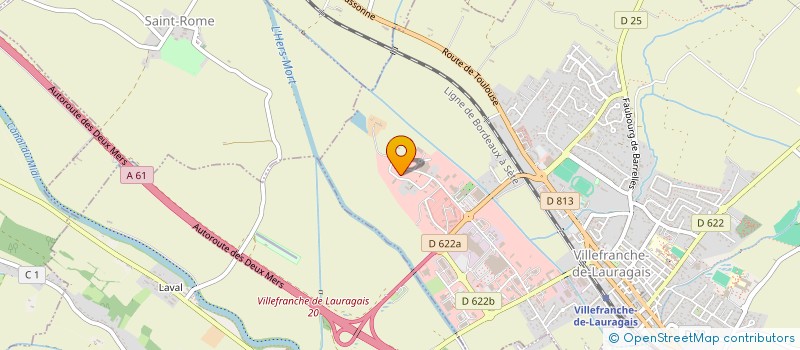 localisation de l'entreprise CREA'ONGLES DISTRIBUTION  VILLEFRANCHE-DE-LAURAGAIS