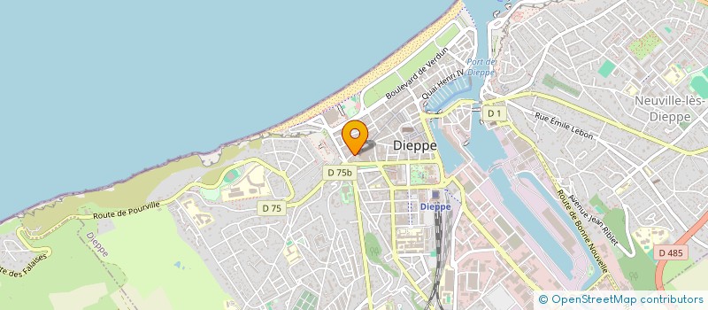localisation de l'entreprise CREA OPTIK à DIEPPE