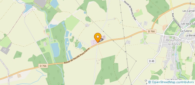 localisation de l'entreprise CREA PARC & PAYSAGE  BEAUMONT-LOUESTAULT