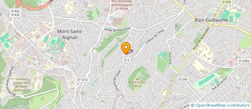 localisation de l'entreprise CREA PATRIMOINE à MONT-SAINT-AIGNAN