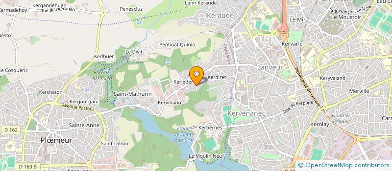 localisation de l'entreprise CREA PAYSAGE à PLOEMEUR