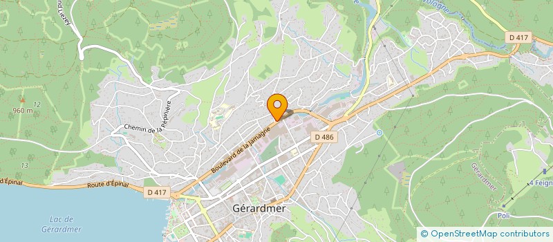 localisation de l'entreprise CREA PAYSAGE BUET  GERARDMER