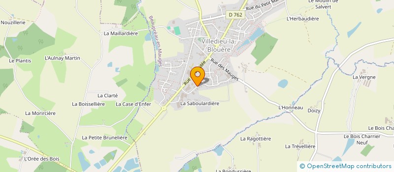 localisation de l'entreprise CREA PAYSAGE ENTRETIEN à BEAUPREAU-EN-MAUGES