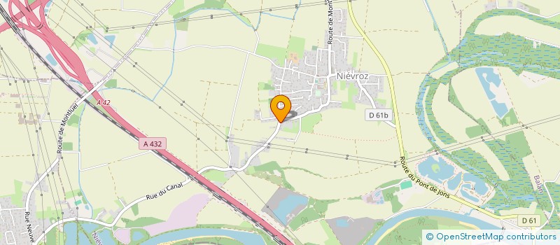 localisation de l'entreprise CREA PAYSAGES  NIEVROZ