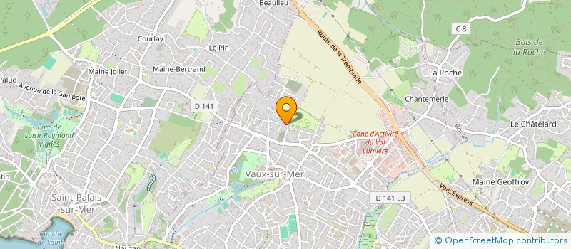 localisation de l'entreprise CREA PERSO  VAUX-SUR-MER