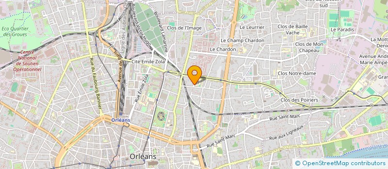 localisation de l'entreprise CREA PISCINE JARDIN à ORLEANS