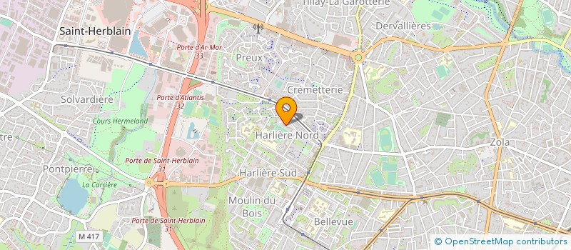 localisation de l'entreprise CREA'PLAC à SAINT-HERBLAIN