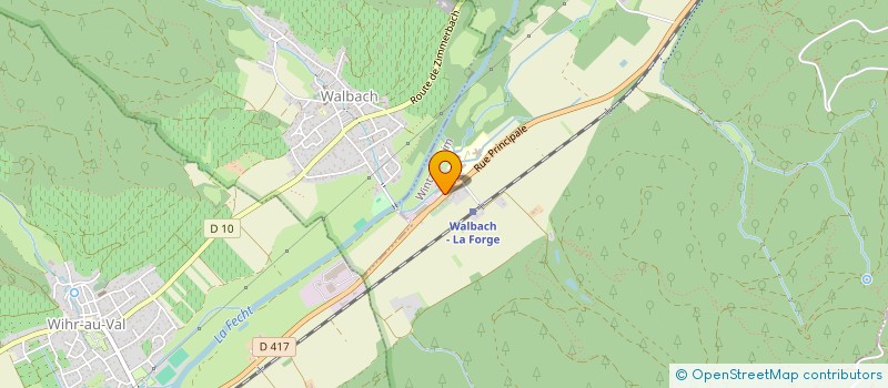 localisation de l'entreprise CREA ' PLAC  WINTZENHEIM