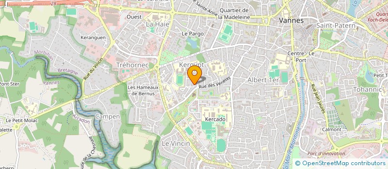 localisation de l'entreprise CREA PLAQUE à VANNES