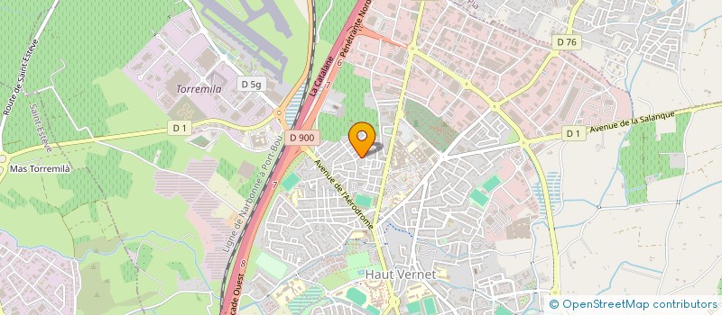 localisation de l'entreprise CREA PLUS à PERPIGNAN