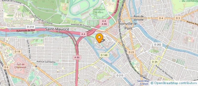 localisation de l'entreprise CREA PLUS INTERNATIONAL à SAINT-MAURICE
