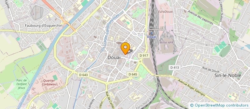 localisation de l'entreprise CREA PRIM  DOUAI