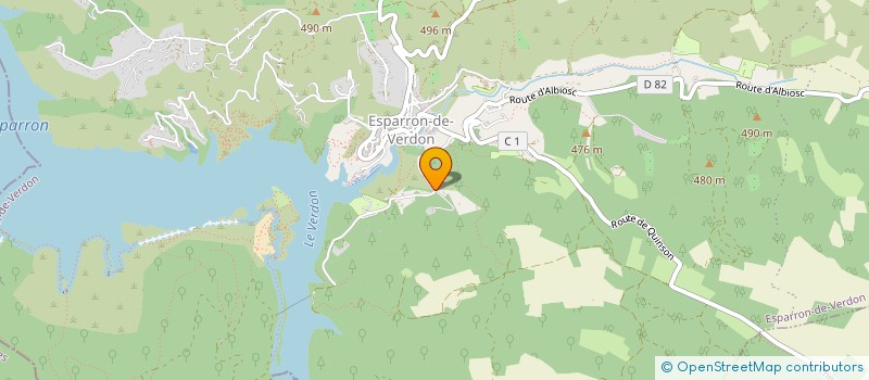 localisation de l'entreprise CREA PRODUCTIC  ESPARRON-DE-VERDON