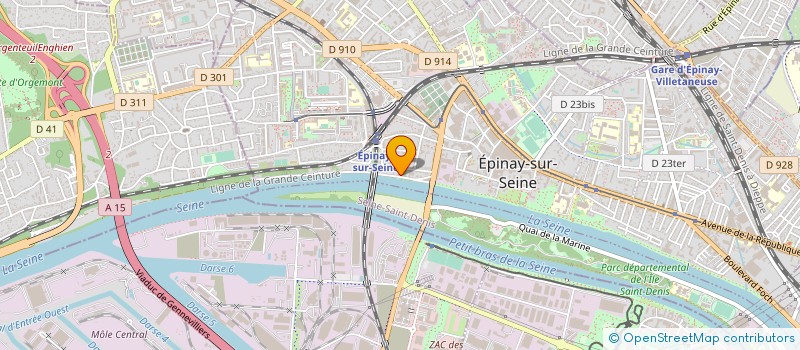 localisation de l'entreprise CREA PRODUCTIONS à EPINAY SUR SEINE