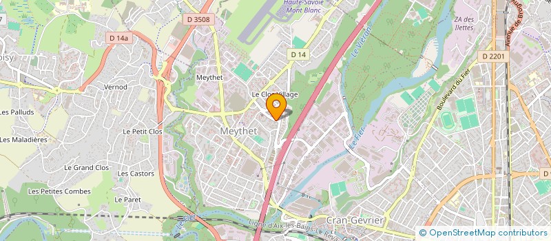 localisation de l'entreprise CREA'PROJETS à ANNECY