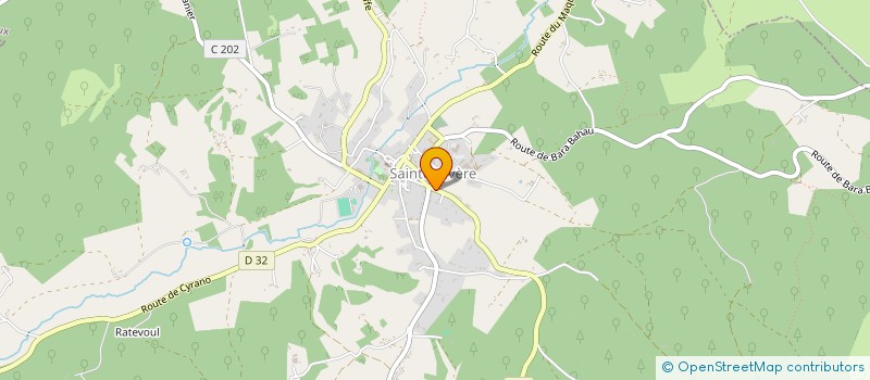 localisation de l'entreprise CREA'PUB  VAL DE LOUYRE ET CAUDEAU