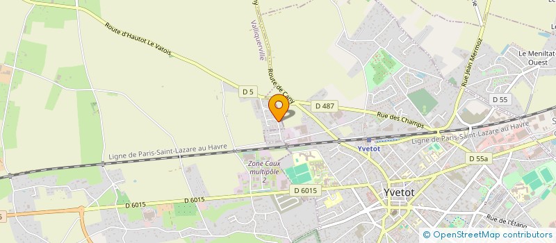 localisation de l'entreprise CREA PUB 76  VALLIQUERVILLE