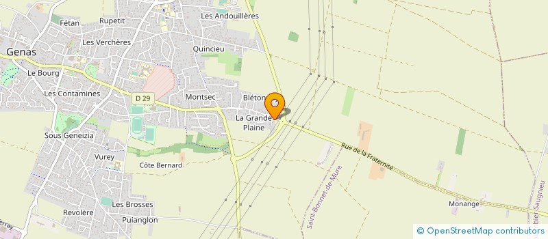 localisation de l'entreprise CREA RENOV' à GENAS