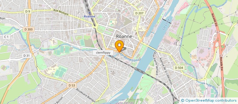 localisation de l'entreprise CREA RENOV à ROANNE