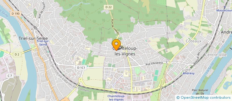 localisation de l'entreprise CREA RENOV à CHANTELOUP-LES-VIGNES