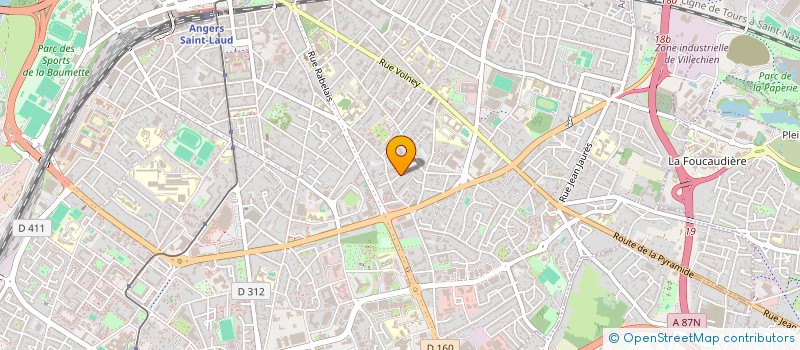 localisation de l'entreprise CREA ROC à ANGERS