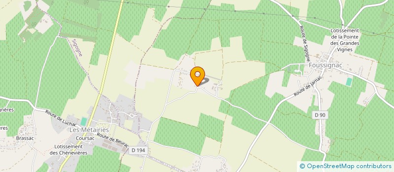 localisation de l'entreprise CREA' SCENE à FOUSSIGNAC