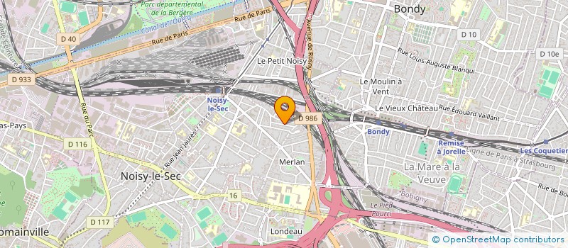 localisation de l'entreprise CREA'SCULPT à NOISY-LE-SEC