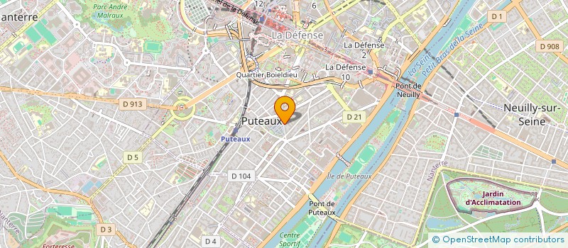 localisation de l'entreprise CREA SELECTION DIFFUSION  PUTEAUX