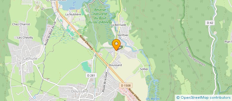 localisation de l'entreprise CREA'SERVICE  DOUSSARD