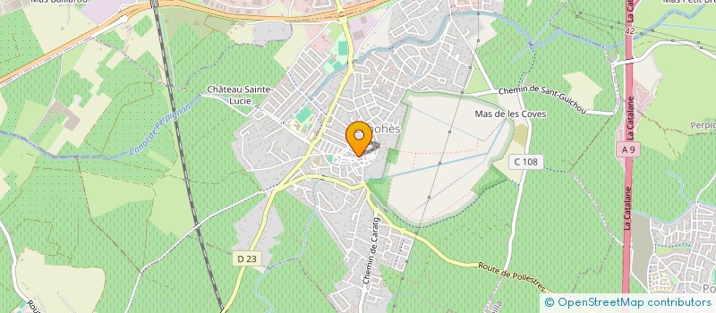 localisation de l'entreprise CREA-SERVICES. à CANOHES