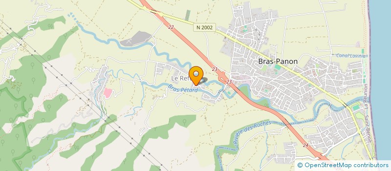 localisation de l'entreprise CREA'SIGN  BRAS-PANON