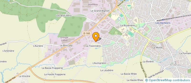 localisation de l'entreprise CREA SM&M à LES HERBIERS
