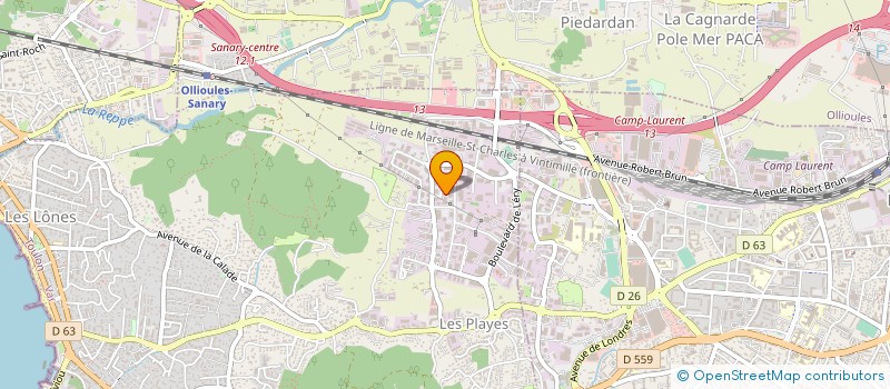 localisation de l'entreprise CREA'SON  SIX-FOURS-LES-PLAGES