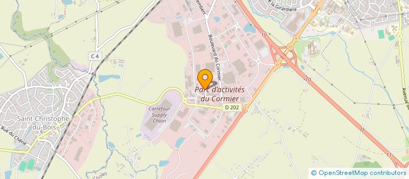 localisation de l'entreprise CREA SPORTS à CHOLET