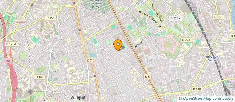 localisation de l'entreprise CREA STEEL à VITRY-SUR-SEINE