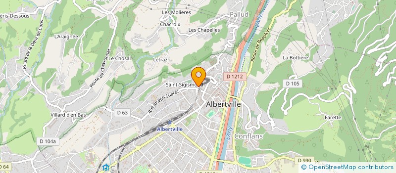 localisation de l'entreprise CREA STYL  ALBERTVILLE