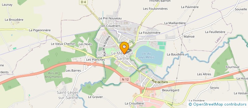 localisation de l'entreprise CREA'STYLE à LE MELE-SUR-SARTHE