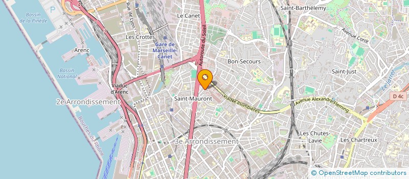 localisation de l'entreprise CREA TAC à MARSEILLE