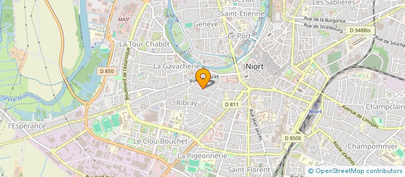 localisation de l'entreprise CREA'TELIER à NIORT