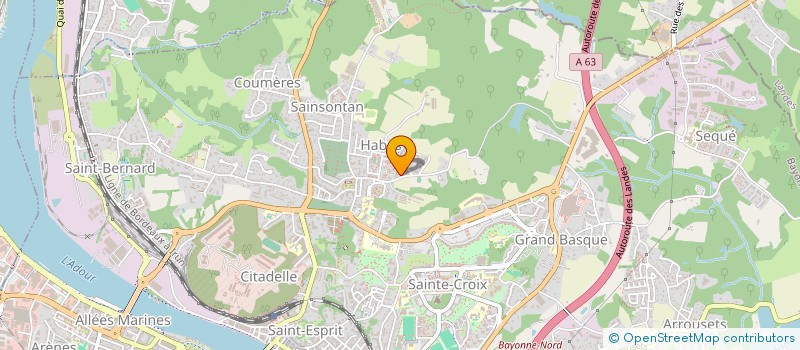 localisation de l'entreprise CREA TERRA  BAYONNE