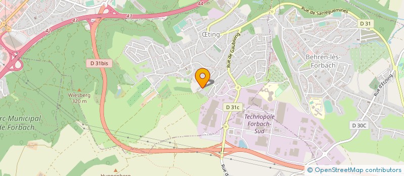 localisation de l'entreprise CREA' TERRASSEMENT AMENAGEMENT  TING